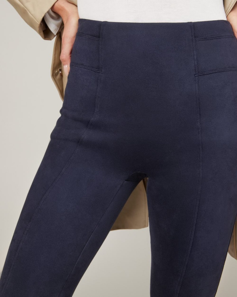 Legíny Spanx Faux Semišové Tmavě Blankyt | 8203954-FM