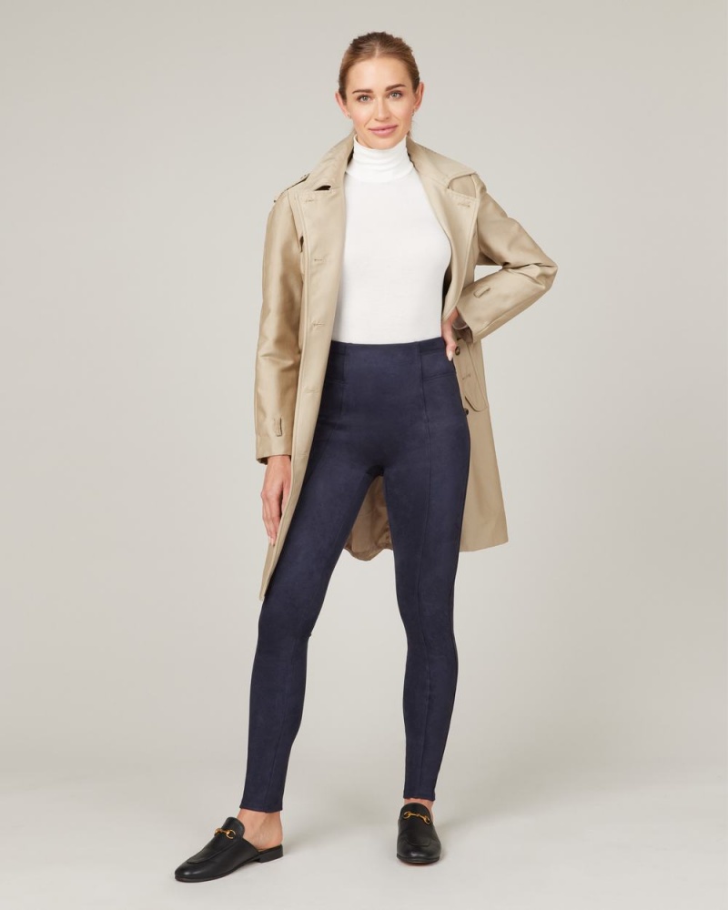 Legíny Spanx Faux Semišové Tmavě Blankyt | 8203954-FM