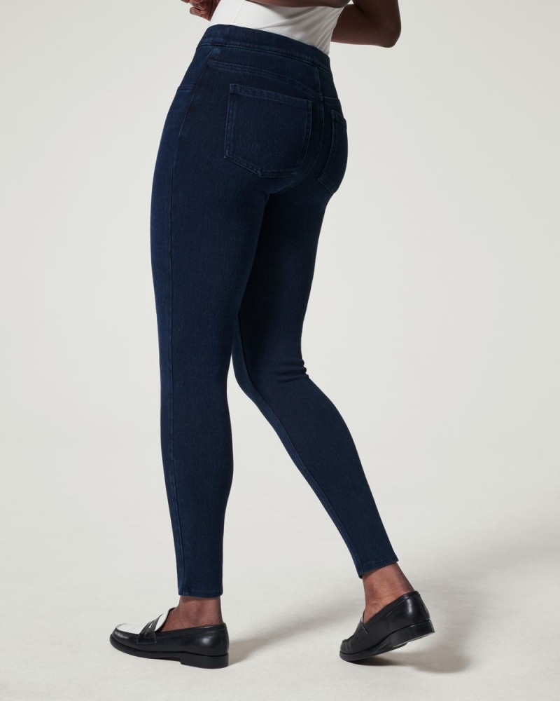 Legíny Spanx Jean-ish® Ankle Tmavě Blankyt | 5368421-DC