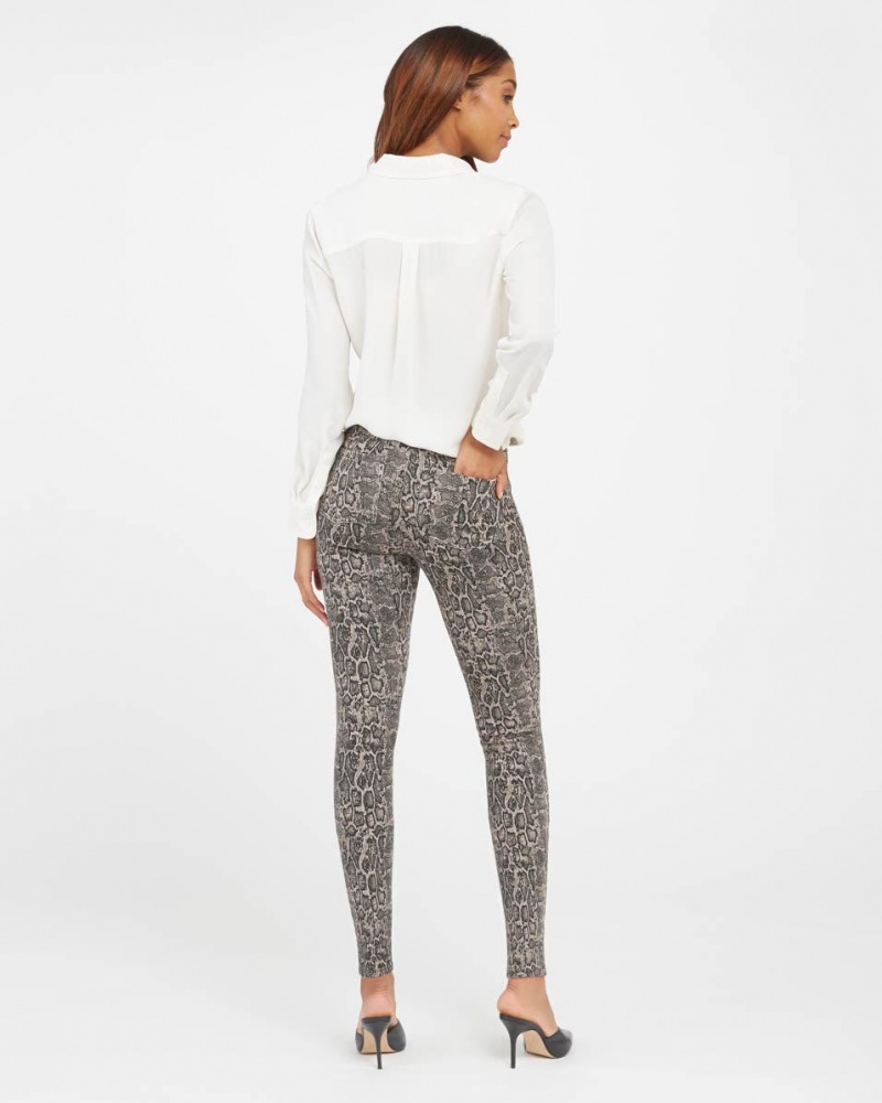Legíny Spanx Jean-ish® Ankle Šedé Hnědé | 8745169-YP