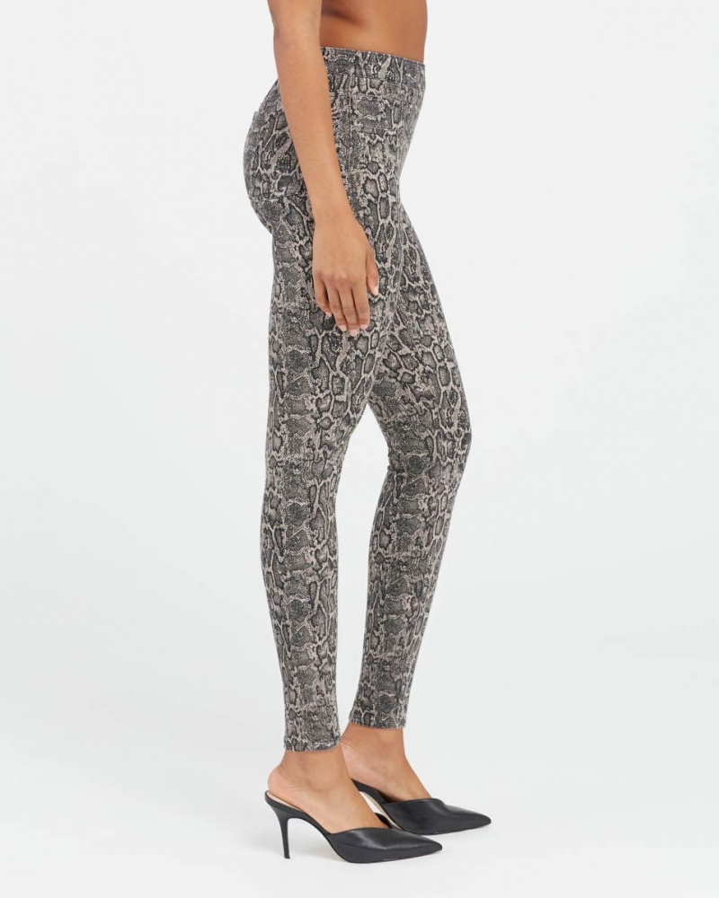 Legíny Spanx Jean-ish® Ankle Šedé Hnědé | 8745169-YP