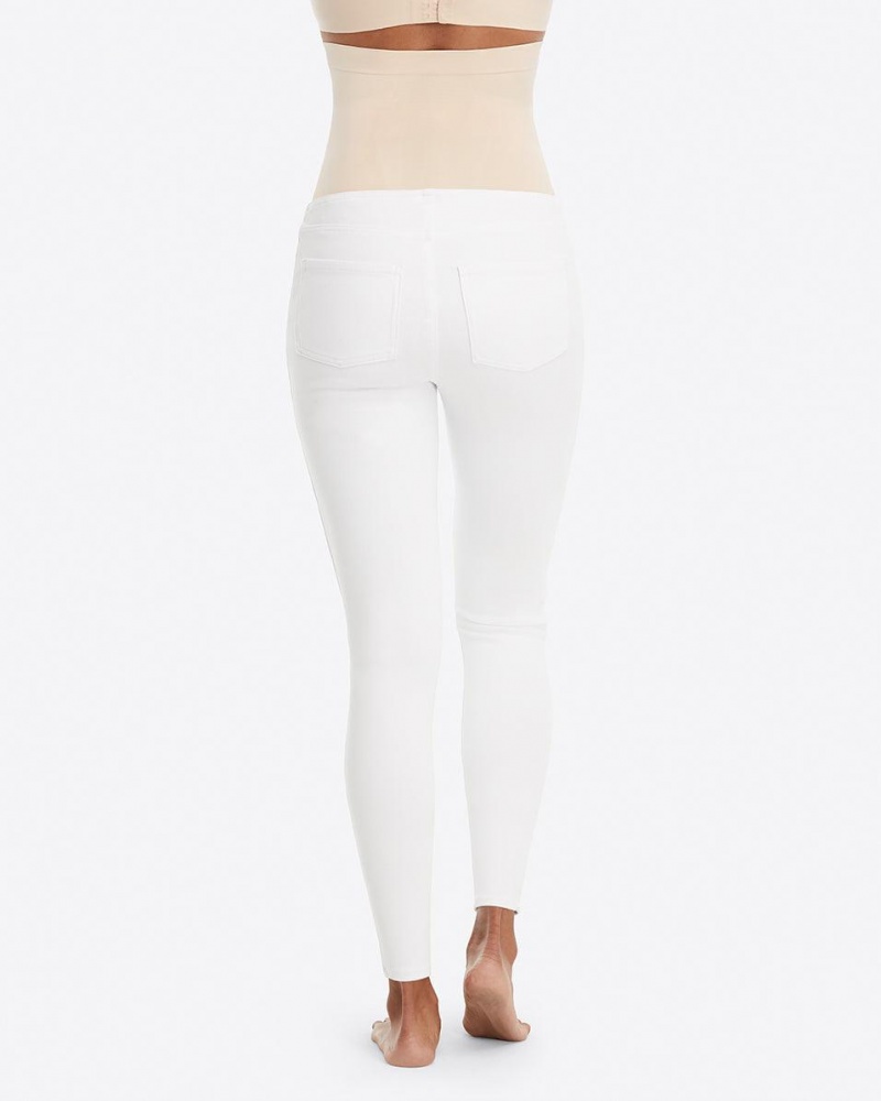 Legíny Spanx Mama Ankle Jean-ish® Bílé | 0251984-FG