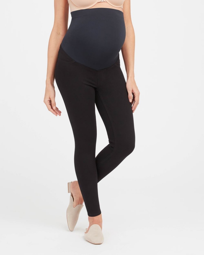 Legíny Spanx Mama Ankle Jean-ish® Černé | 9371426-TE