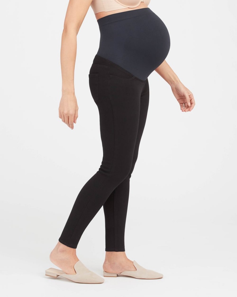 Legíny Spanx Mama Ankle Jean-ish® Černé | 9371426-TE