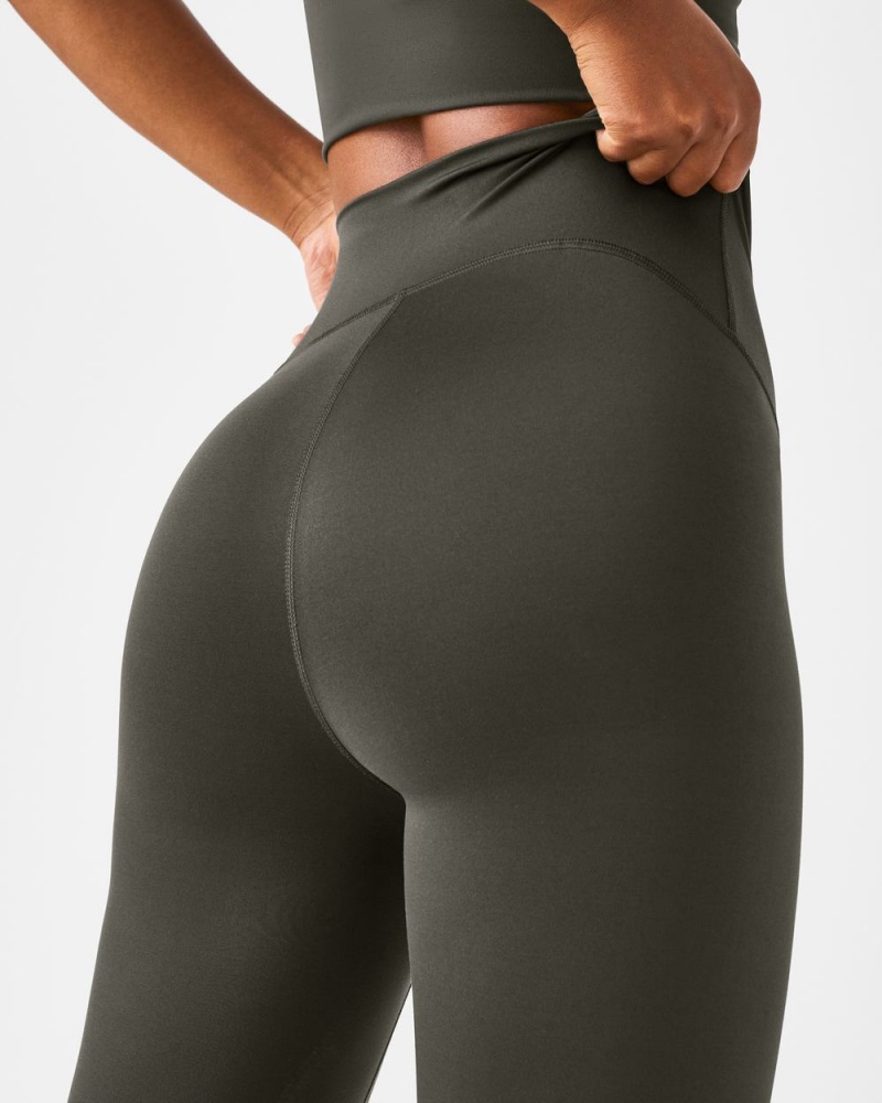 Legíny Spanx Soft & Smooth Active 7/8 Olivy Zelené | 6759210-XU