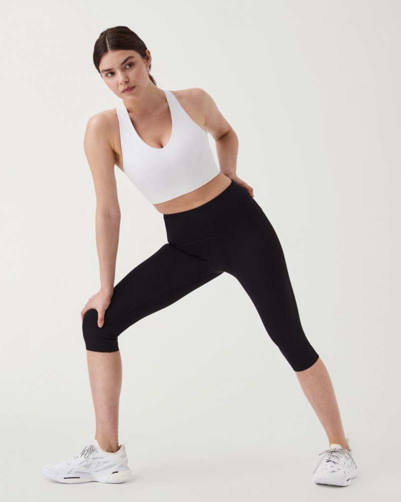 Legíny Spanx Soft & Smooth Active 7/8 Olivy Zelené | 6759210-XU