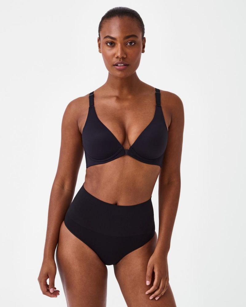 Podprsenky Spanx Bra-llelujah!® Adjustable Plunge Wireless Lift Černé | 2461703-RC