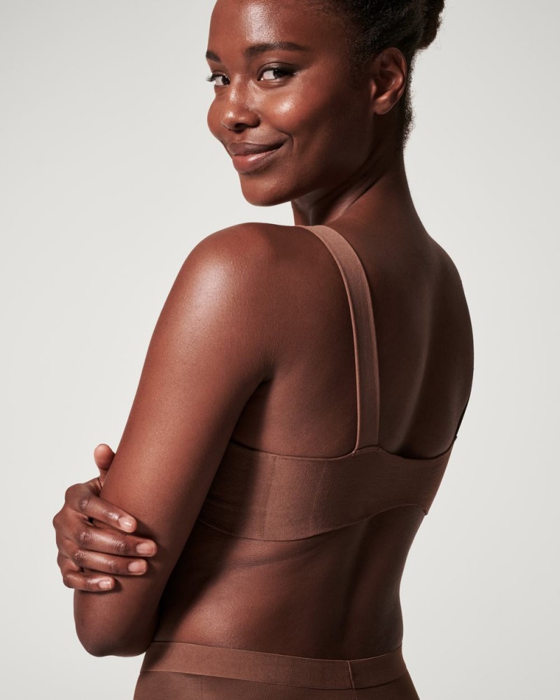 Podprsenky Spanx Bra-llelujah!® Lightly Podšité Full Coverage Hnědé | 0726814-LR
