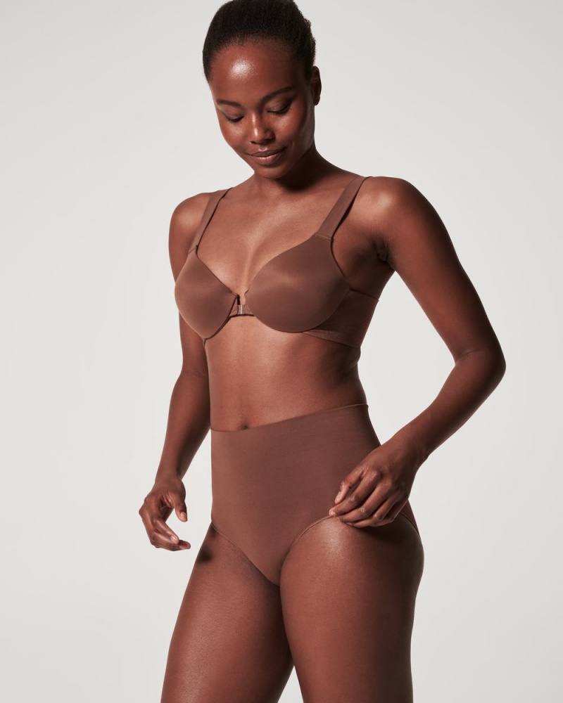 Podprsenky Spanx Bra-llelujah!® Lightly Podšité Full Coverage Hnědé | 0726814-LR