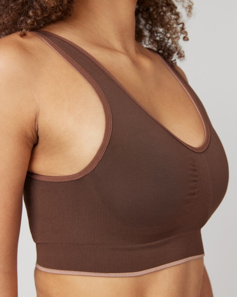 Podprsenky Spanx Breast of Both Worlds® Reversible Pohodlí Cafe Au Lait/Brown | 9803251-FO