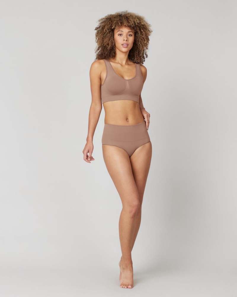 Podprsenky Spanx Breast of Both Worlds® Reversible Pohodlí Cafe Au Lait/Brown | 9803251-FO