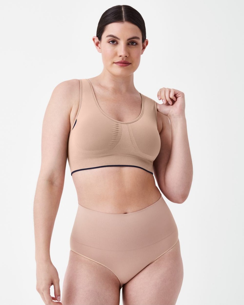 Podprsenky Spanx Breast of Both Worlds® Reversible Pohodlí Tmavě Blankyt Hnědé | 2736580-JC