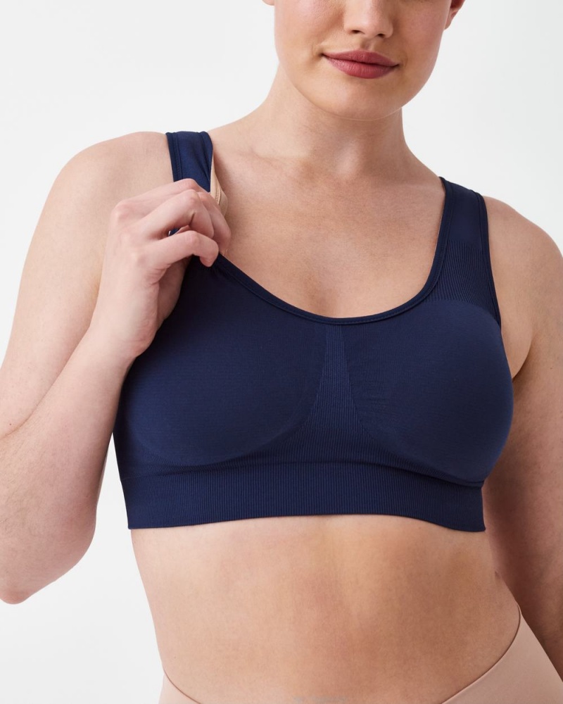 Podprsenky Spanx Breast of Both Worlds® Reversible Pohodlí Tmavě Blankyt Hnědé | 2736580-JC