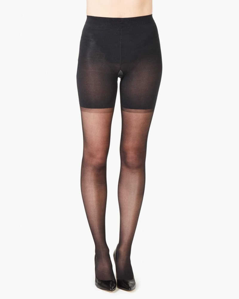 Punčocháče Spanx Shaping Sheers Černé | 8061923-TI