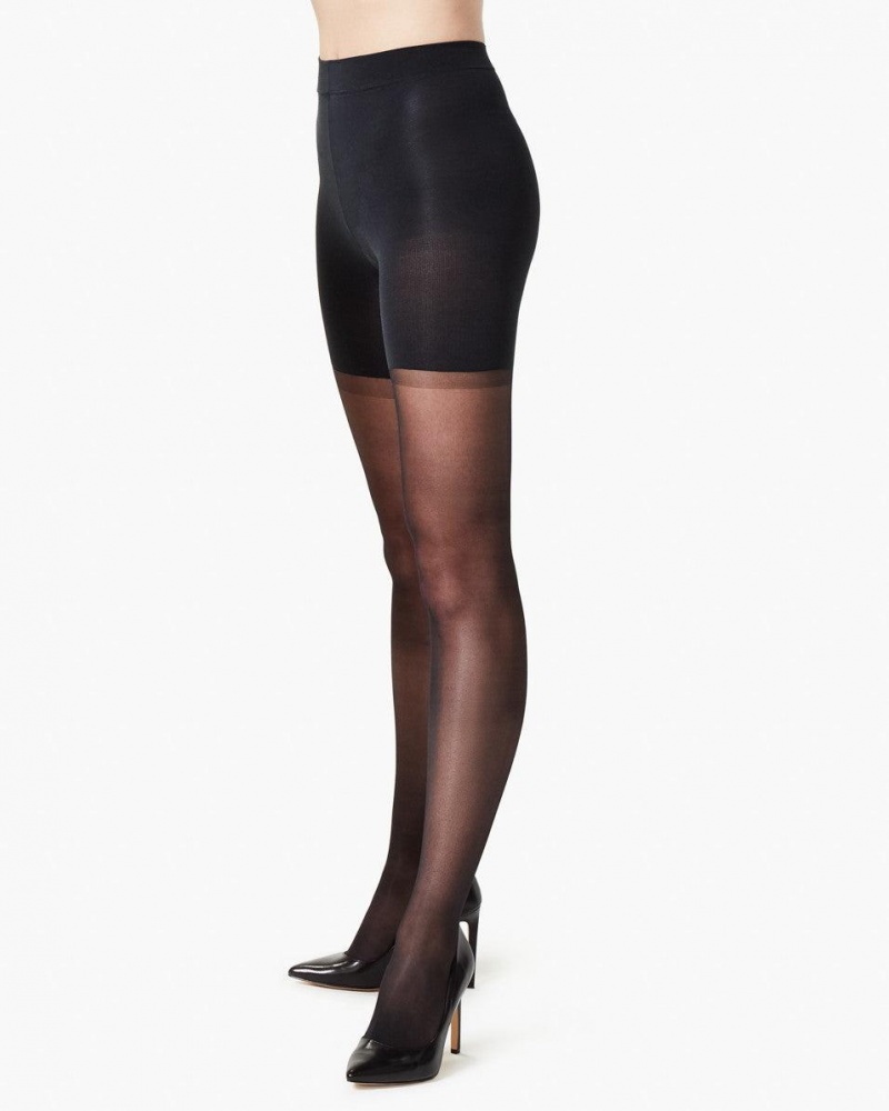 Punčocháče Spanx Shaping Sheers Černé | 8061923-TI
