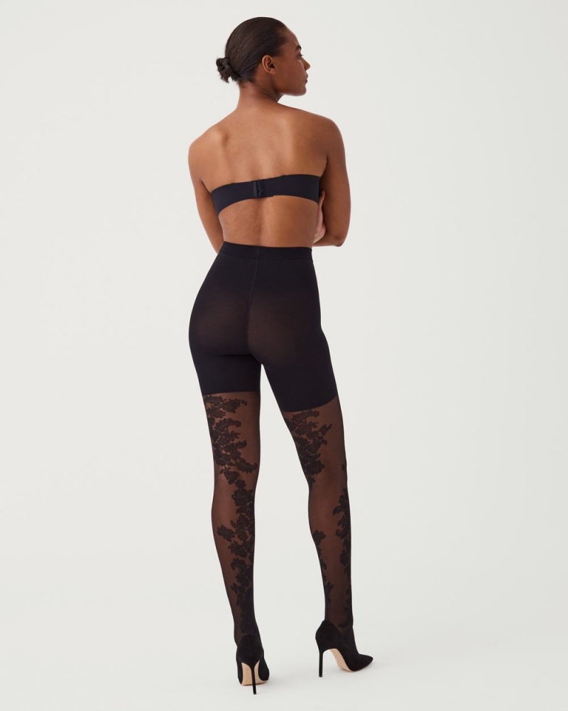 Punčocháče Spanx Tight-End Tights® Černé | 1473850-IN