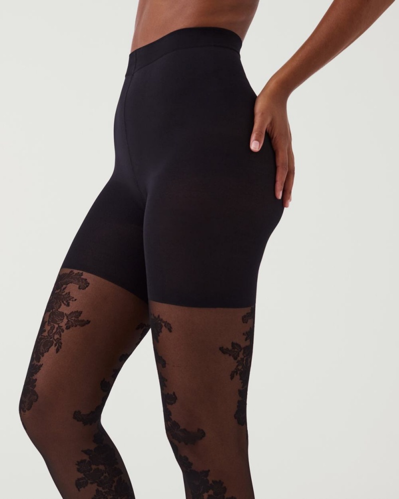 Punčocháče Spanx Tight-End Tights® Černé | 1473850-IN