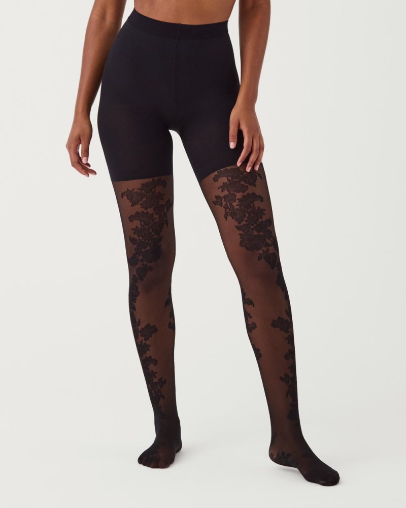 Punčocháče Spanx Tight-End Tights® Černé | 1473850-IN