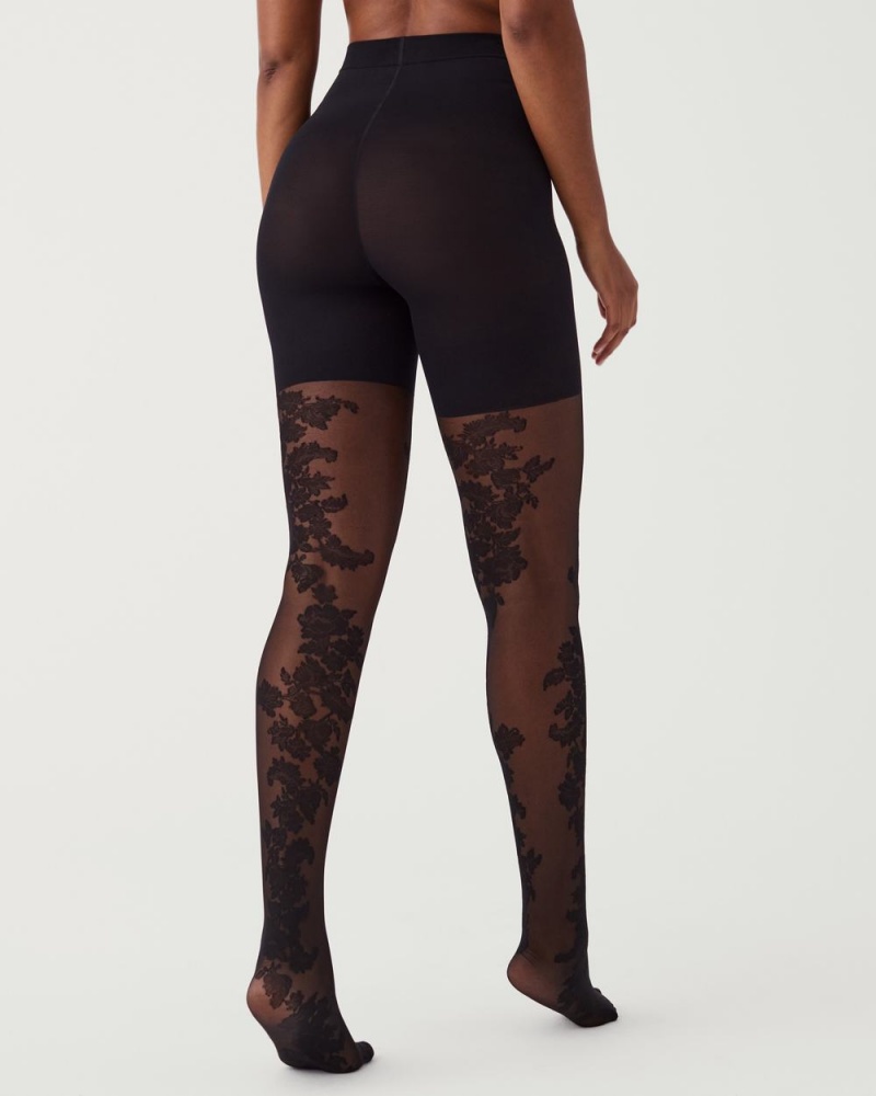 Punčocháče Spanx Tight-End Tights® Černé | 1473850-IN