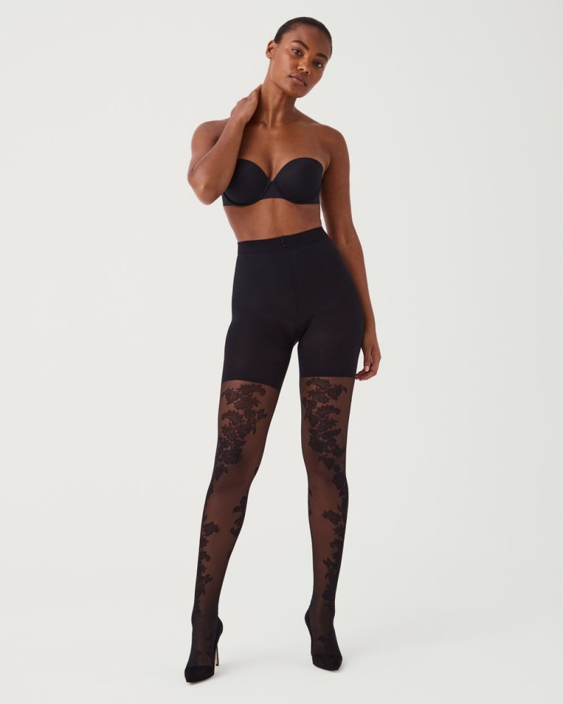 Punčocháče Spanx Tight-End Tights® Černé | 1473850-IN