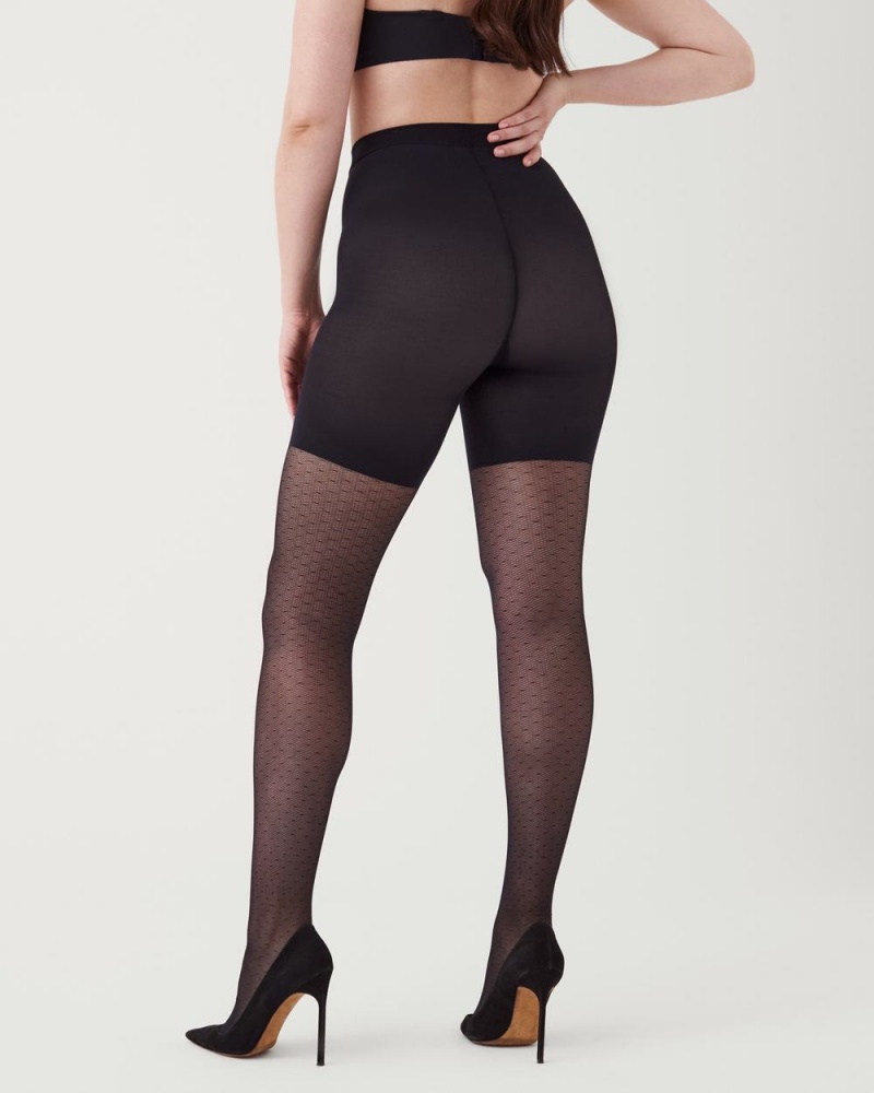 Punčocháče Spanx Tight-End Tights® Černé | 5168243-JE