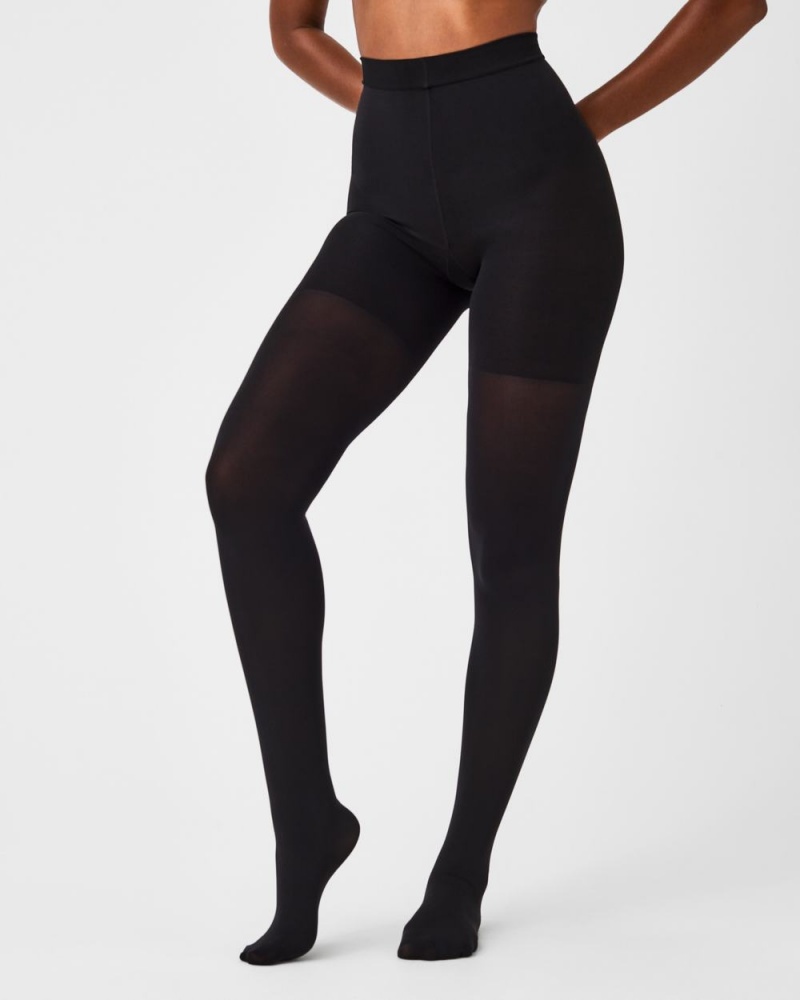 Punčocháče Spanx Tight-End Tights® Černé | 8927356-LU