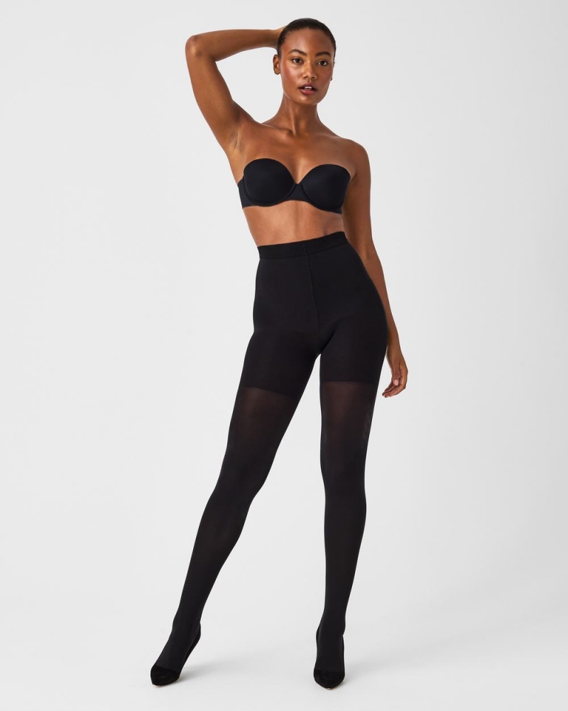 Punčocháče Spanx Tight-End Tights® Černé | 8927356-LU