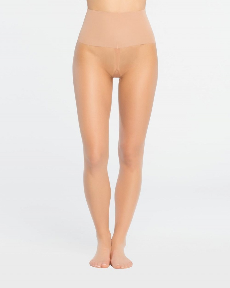 Punčocháče Spanx Tummy Shaping Sheers Béžový | 9832406-FB