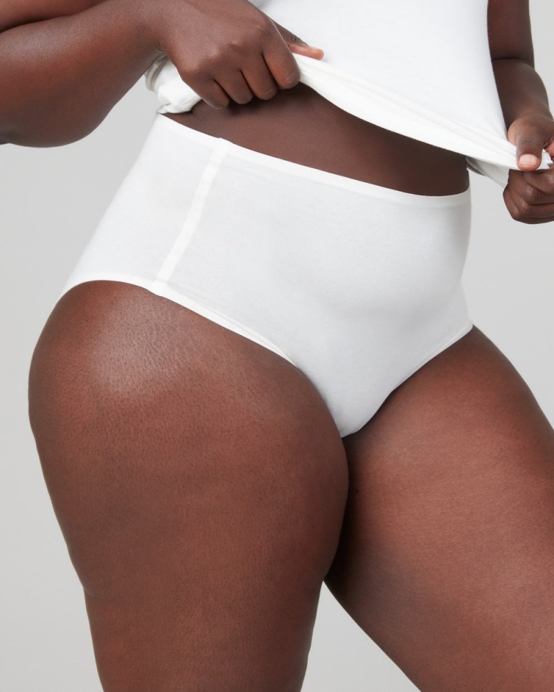 Slipy Spanx Ahhh-llelujah® Pima Bavlněné ‘Fit to You’ Bílé | 8529341-LO