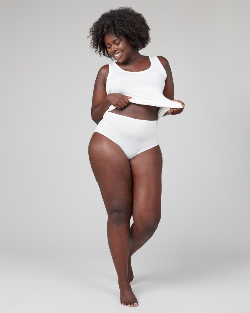Slipy Spanx Ahhh-llelujah® Pima Bavlněné ‘Fit to You’ Bílé | 8529341-LO
