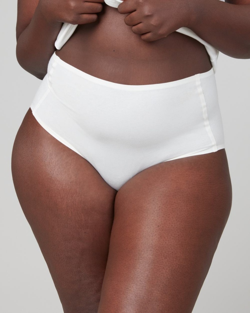Slipy Spanx Ahhh-llelujah® Pima Bavlněné ‘Fit to You’ Bílé | 8529341-LO