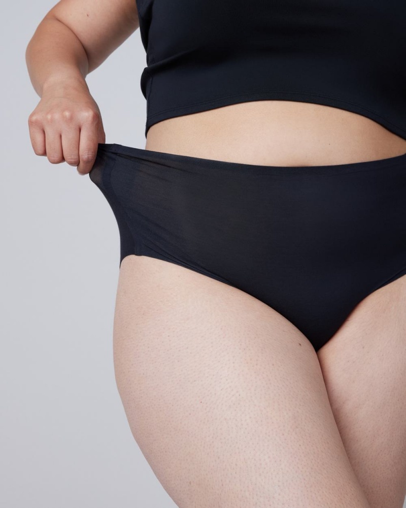 Slipy Spanx Ahhh-llelujah® Pima Bavlněné ‘Fit to You’ Černé | 7850496-WR