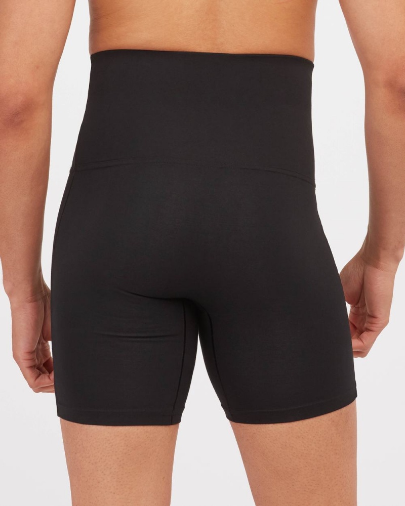 Slipy Spanx Ultra Sculpt Bavlněné Power Boxerské Černé | 9327140-OF