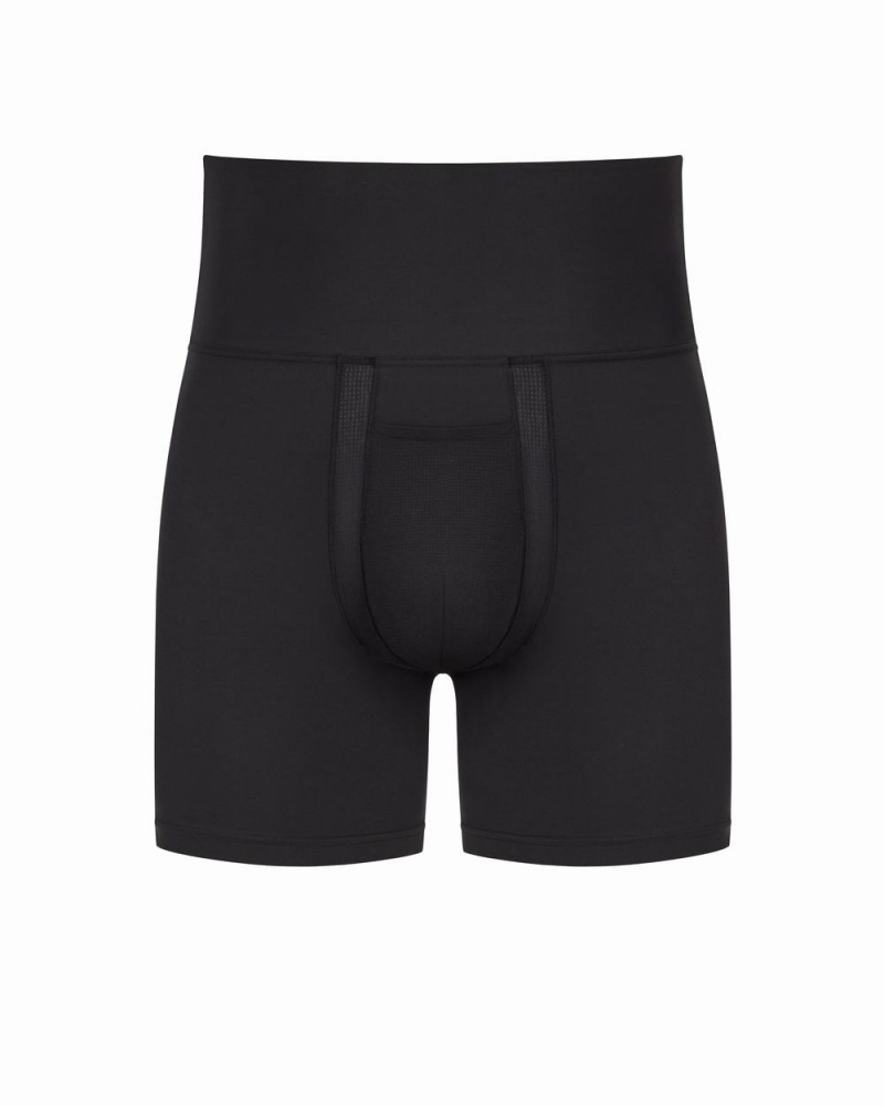 Slipy Spanx Ultra Sculpt Bavlněné Power Boxerské Černé | 9327140-OF