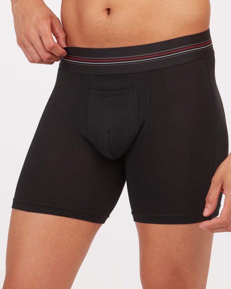 Slipy Spanx Zero Sculpt Bavlněné Modal Boxerské Černé | 8531940-MK