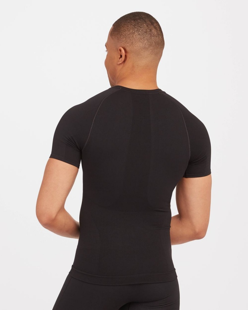 Spodní košile Spanx Ultra Sculpt Seamless Crew Neck Černé | 6974125-IT