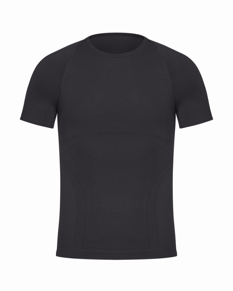 Spodní košile Spanx Ultra Sculpt Seamless Crew Neck Černé | 6974125-IT