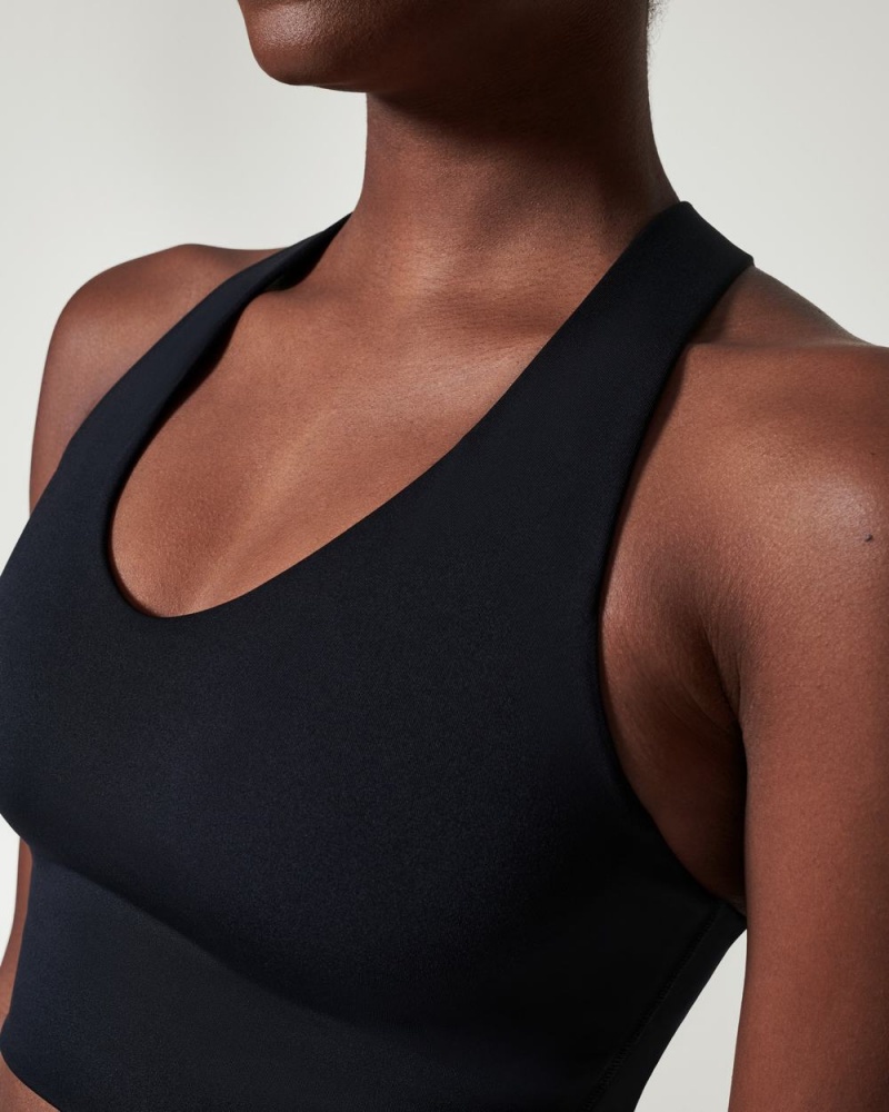 Sportovní Podprsenka Spanx Longline Medium Impact Černé | 4296350-OK