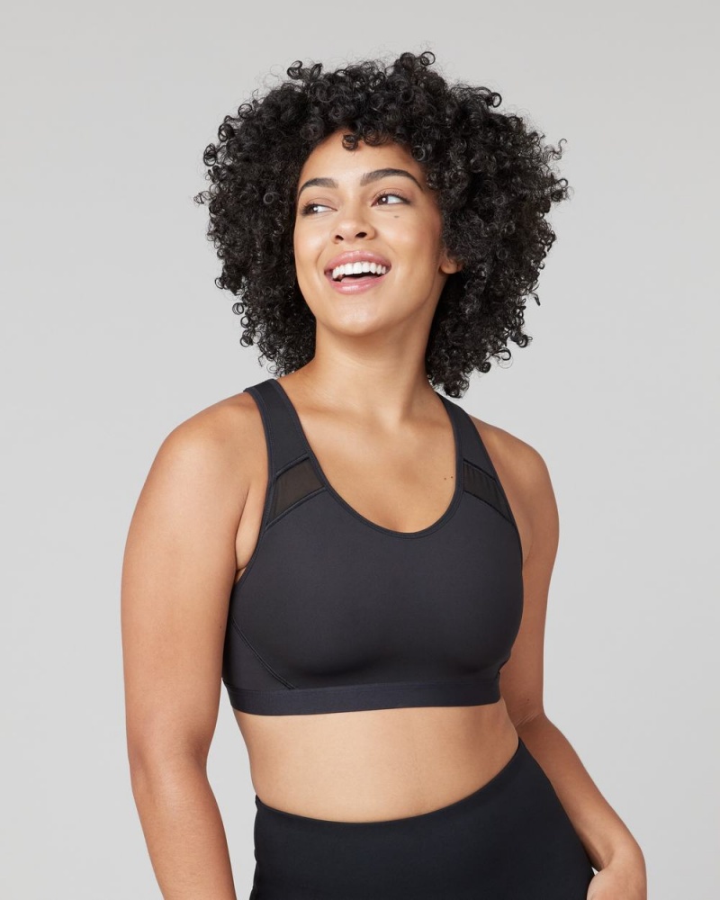 Sportovní Podprsenka Spanx Medium Impact Černé | 0695741-BI