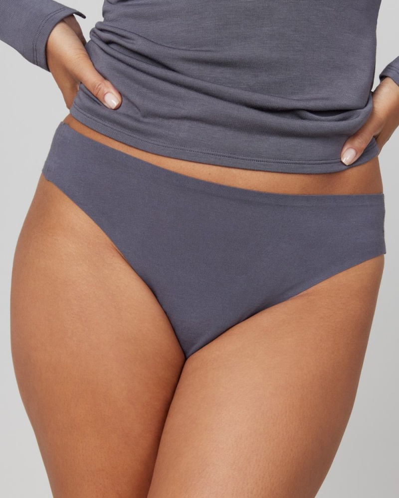 Tanga Spanx Ahhh-llelujah® Pima Bavlněné ‘Fit to You’ Šedé | 1940265-CQ