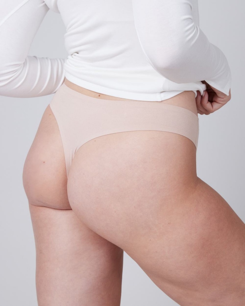 Tanga Spanx Ahhh-llelujah® Pima Bavlněné ‘Fit to You’ Béžový | 1976248-TU