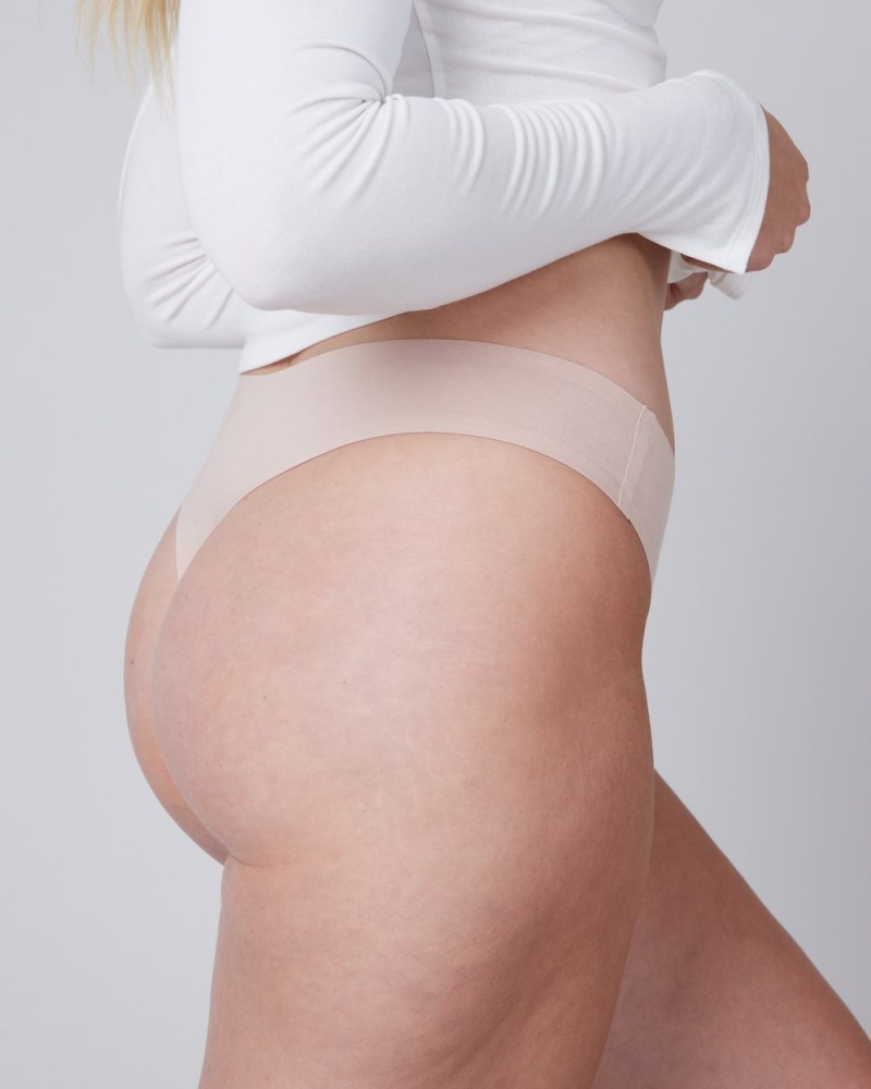 Tanga Spanx Ahhh-llelujah® Pima Bavlněné ‘Fit to You’ Béžový | 1976248-TU