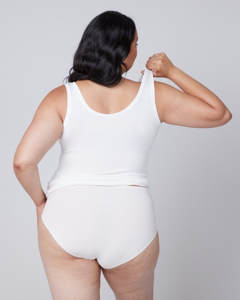 Tílko Spanx Better Base Scoop Neck Bílé | 0987164-IK