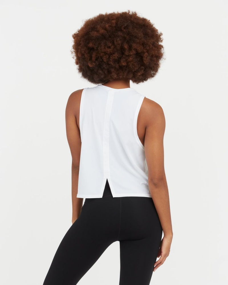 Tílko Spanx Go Lightly At-The-Hip Bílé | 9735601-QJ