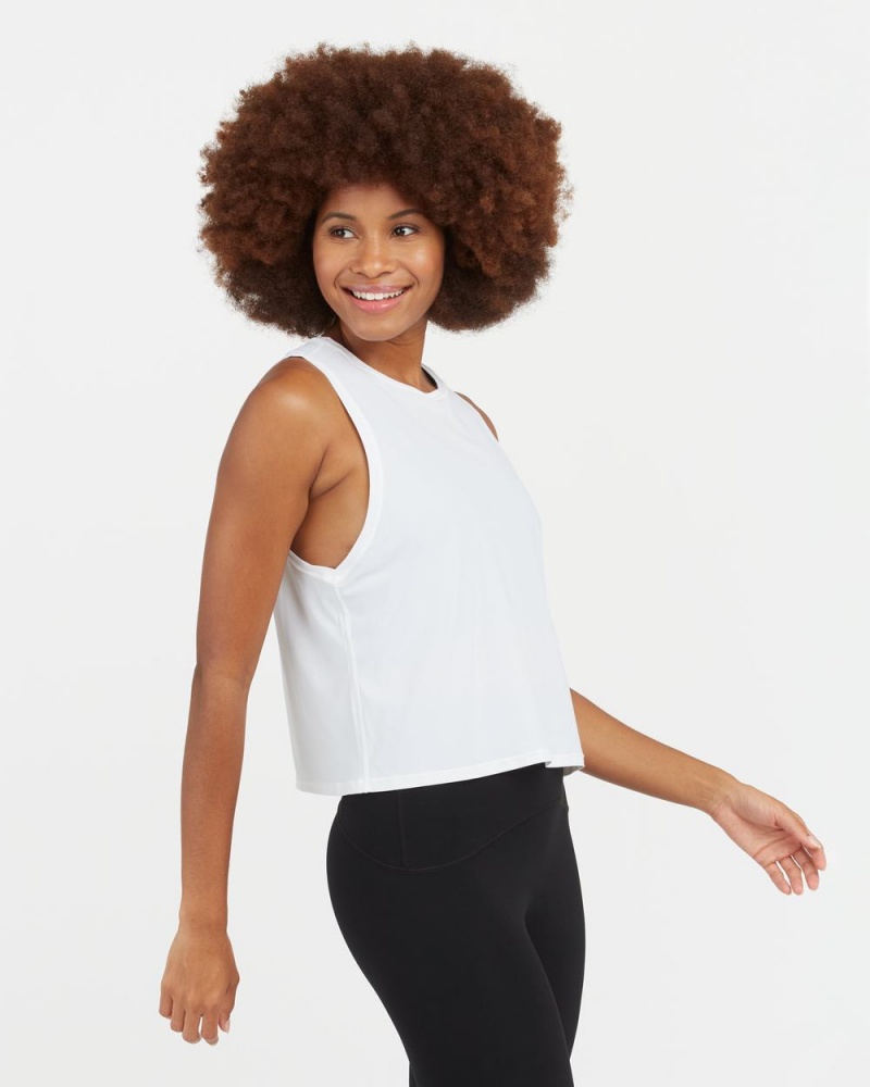 Tílko Spanx Go Lightly At-The-Hip Bílé | 9735601-QJ