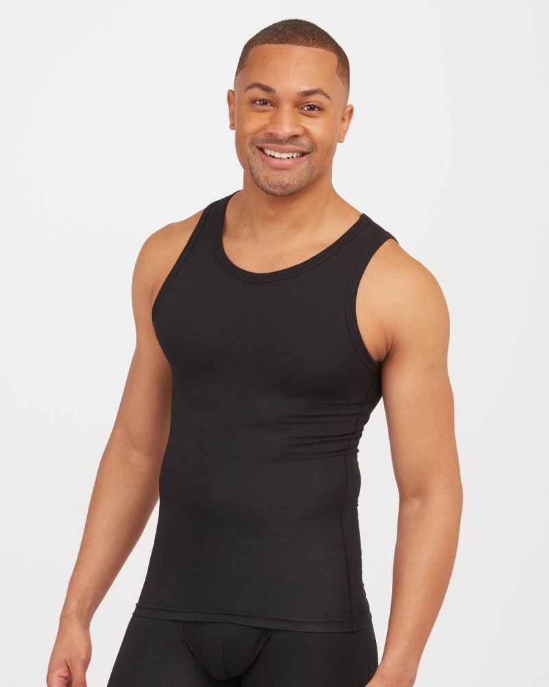 Tílko Spanx Sculpt Bavlněné Černé | 3407129-AP