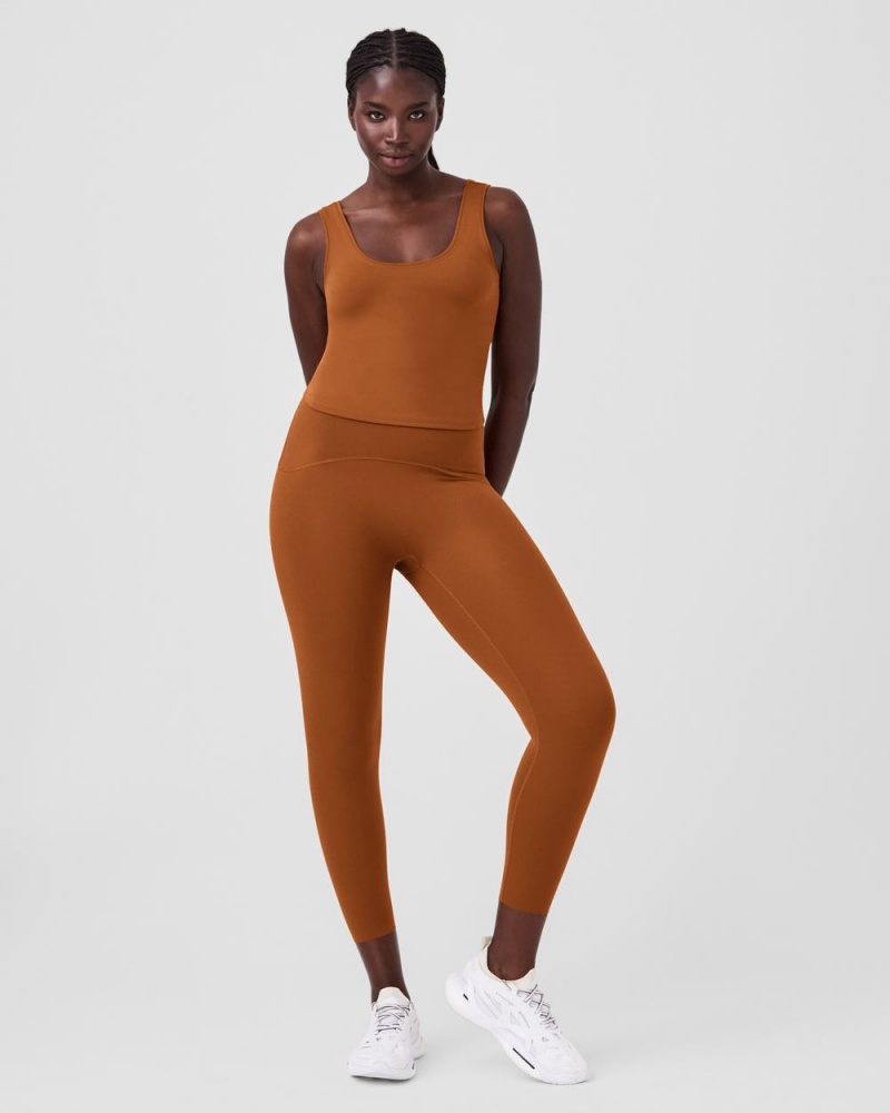 Tílko Spanx The Get Moving Fitted Hnědé | 3596180-ER