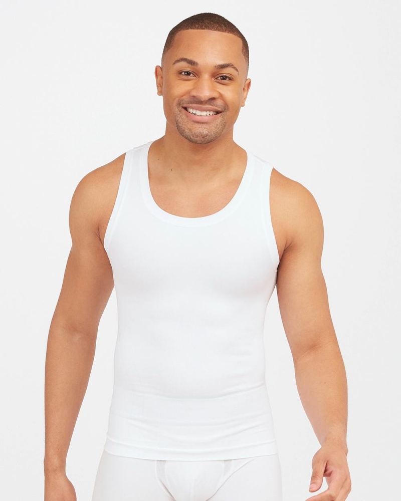 Tílko Spanx Ultra Sculpt Seamless Bílé | 7438569-IA