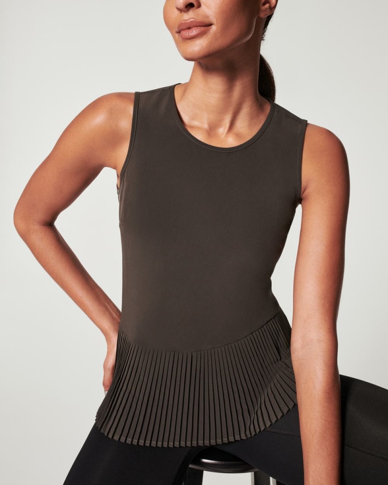 Tílko Spanx Yes, Pleats! Tmavě Zelene Šedé | 1623840-OX