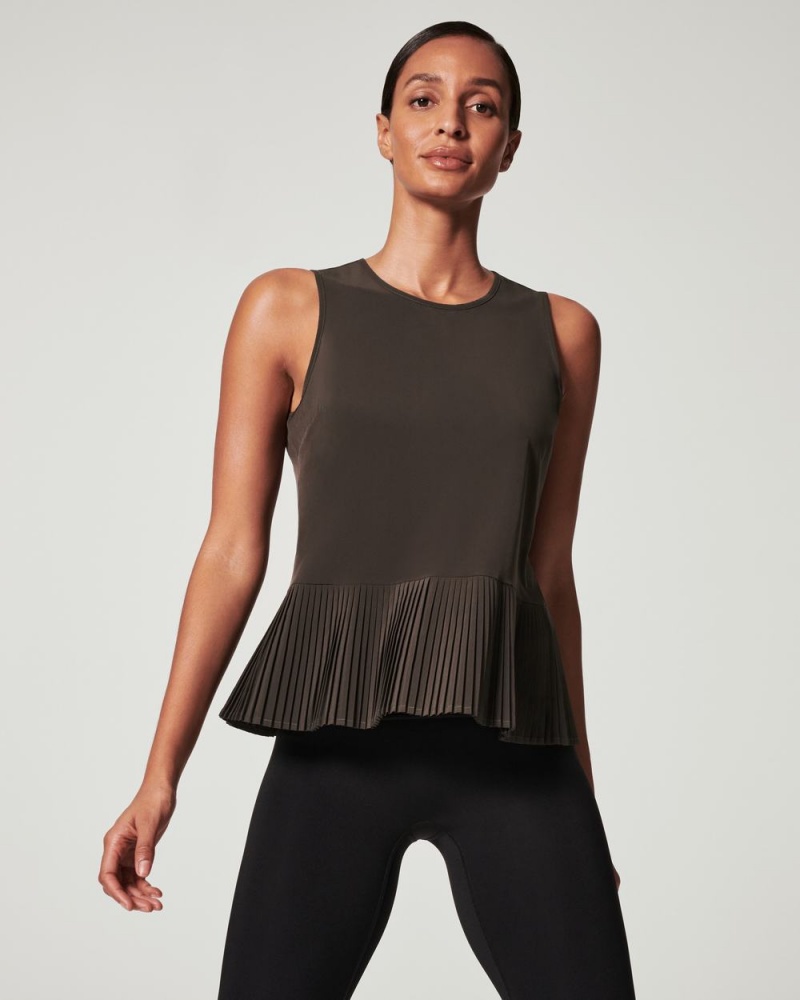 Tílko Spanx Yes, Pleats! Tmavě Zelene Šedé | 1623840-OX